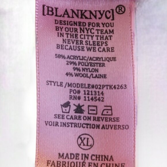 BLANKNYC I Hope So Multicolored Rainbow Pastel Dreamy Romantic Cardigan XL EUC - Picture 11 of 15